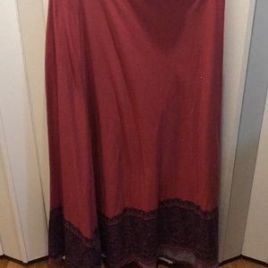 Salmon  colored maxi skirt